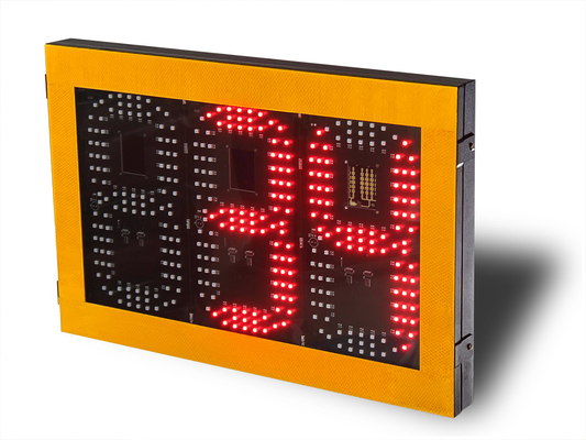 Solar Traffic Signal Speed Limit Sign With Monitoring Radar Red and Green