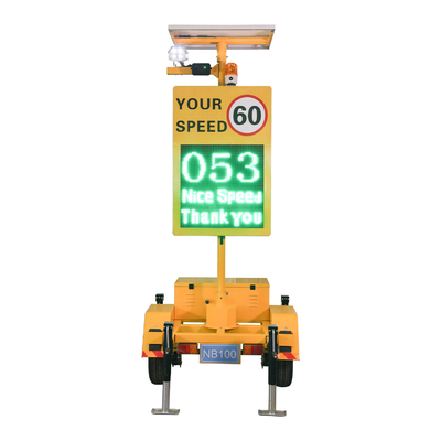 Portable Radar Speed Trailer With Wireless Communication And Long Service Life