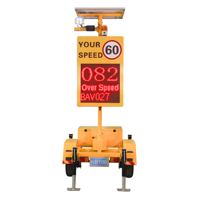 Portable Radar Speed Trailer With Wireless Communication And Long Service Life