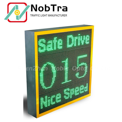 Radar Speed Measuring Device LPR Speed Limit Sign With Overspeed Record For Junction