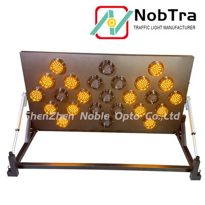 Safe Warning Function IP54 LED Arrow Board With Double Push Arrow Board