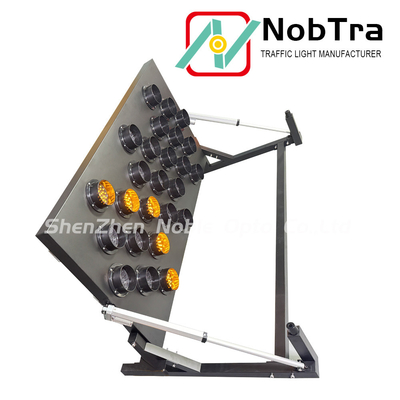Portable Wireless Controlled LED Message Arrow Board Amber Green Red Lights Rectangular