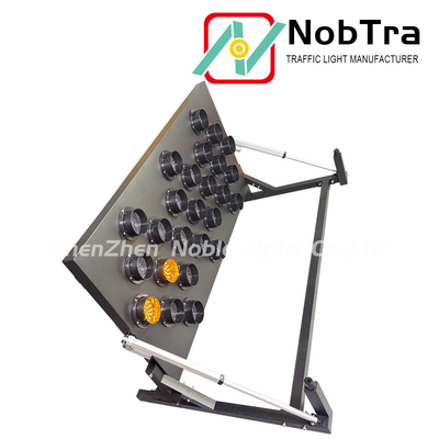 Portable Wireless Controlled LED Message Arrow Board Amber Green Red Lights Rectangular