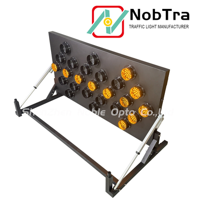 Wireless 25 LED Arrow Board Sign with Sequential Flashing for Iron Applications