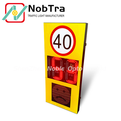 Solar Powered Radar Speed Sign With LED Display Weatherproof With Data Logging Function