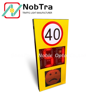 IP54 Waterproof Solar Powered LED Radar Speed Sign Display