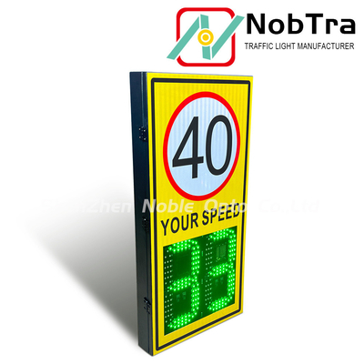 Power Source 220VAC Digital Speed Limit Signs Traffic Sign Temperature Range -40°C To 60°C Suitable for Various Road Conditions