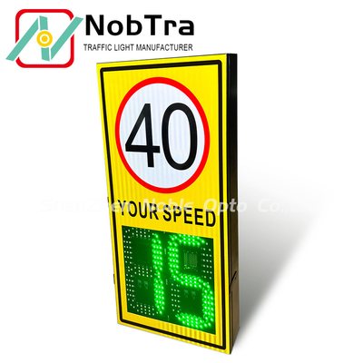 Sun-Powered Speed Detection Displays Solar 12VDC Or Mains Power 220VAC Suitable for 40-60 Degree Celsius Environments