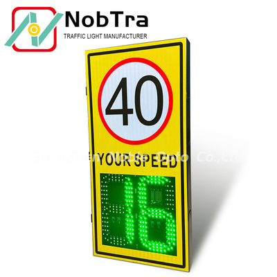 Solar Powered LED Speed Sign with Integrated Radar Detector