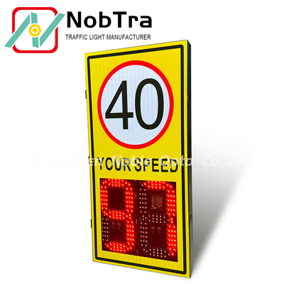 Traffic Sign Installation Digital Speed Limit Signs with Mounting Brackets and 1 Years