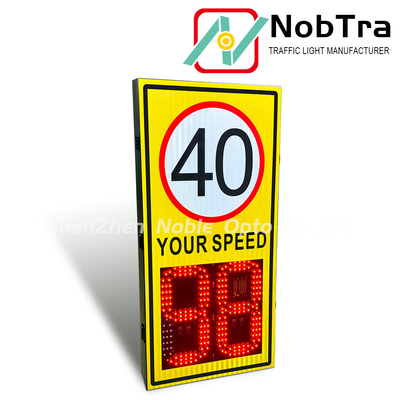 Power Source 220VAC Digital Speed Limit Signs Traffic Sign Temperature Range -40°C To 60°C Suitable for Various Road Conditions