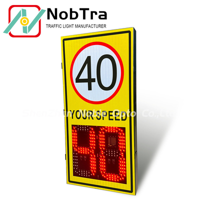 Power Source 220VAC Digital Speed Limit Signs Traffic Sign Temperature Range -40°C To 60°C Suitable for Various Road Conditions