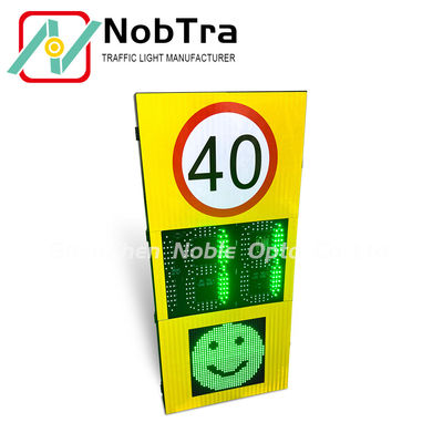 IP54 Weatherproof Solar Powered Radar Speed Signs Featuring Overspeed Value Setting 1 to 199 and Brightness 10 for Speed Control