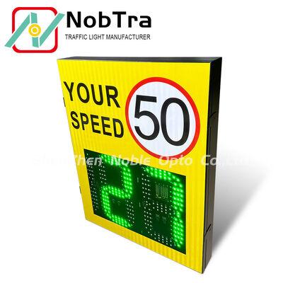 Phone App Operated 2 Color Speed Limit Signs Offering Speed Measurement Range 1KMH 250KMH Designed for Accurate Vehicle Speed Monitoring